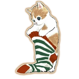🍔 emoji Новый Год и Котики Telegram sticker 4 of 22