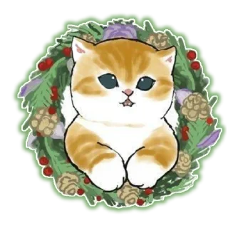 🍔 emoji Новый Год и Котики Telegram sticker 13 of 22