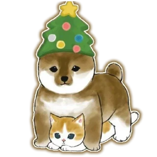 🍔 emoji Новый Год и Котики Telegram sticker 14 of 22