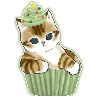 🍔 emoji Новый Год и Котики Telegram sticker 12 of 22