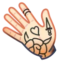 Sticker from Tattoo Emoji @xkysluv