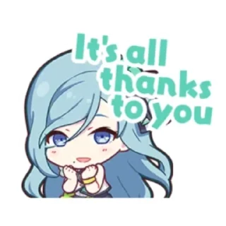 💙 emoji Shizuku Hinomori @sekaidori Telegram sticker 7 of 30