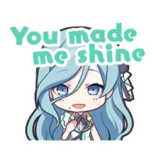 💙 emoji Shizuku Hinomori @sekaidori Telegram sticker 11 of 30