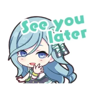 💙 emoji Shizuku Hinomori @sekaidori Telegram sticker 9 of 30