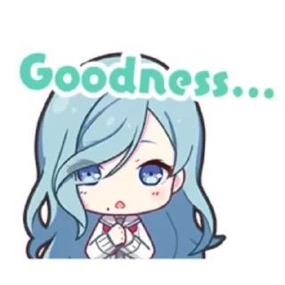 💙 emoji Shizuku Hinomori @sekaidori Telegram sticker 3 of 30
