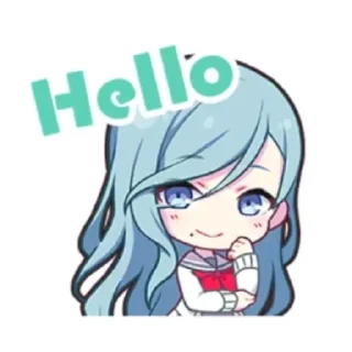 💙 emoji Shizuku Hinomori @sekaidori Telegram sticker 2 of 30