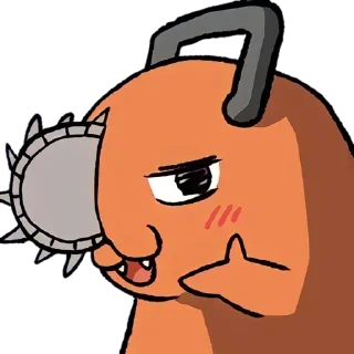 Sticker from Человек бензопила by @anime_stickerr