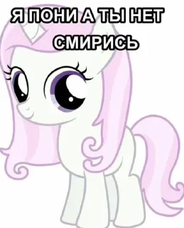 Sticker from Я пони а ты нет смирись