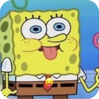 Sticker from БОЛЬШЕ ⇨ @CLOOBHUB ГУБКА БОБ СПАНЧ SPONGE BOB ТГ