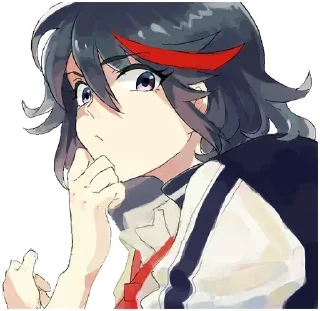 🤔 emoji БОЛЬШЕ ⇨ @CLOOBHUB АНИМЕ СТИКЕРЫ ТГ ANIME STICKERS Telegram sticker 19 of 53