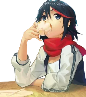🍵 emoji БОЛЬШЕ ⇨ @CLOOBHUB АНИМЕ СТИКЕРЫ ТГ ANIME STICKERS Telegram sticker 23 of 53