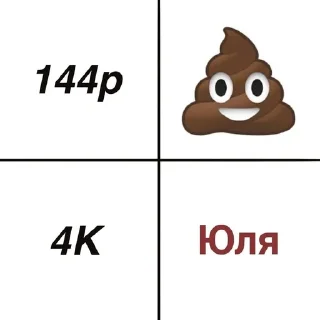 Sticker from юля шмара тупая
