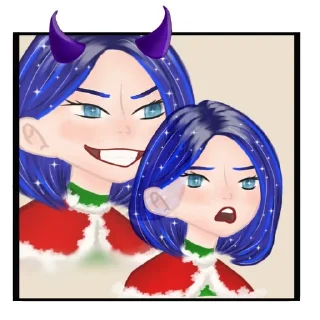 😈 emoji Тоні та новорічні свята🎄@kilkaworkshop Telegram sticker 11 of 32