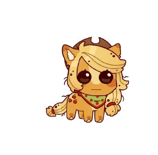 Sticker from silly ponies by @miaumt