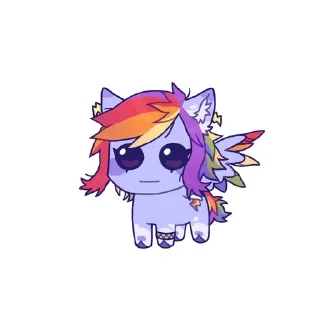 Sticker from silly ponies by @miaumt