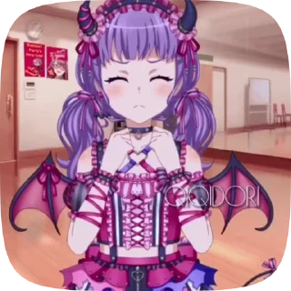 💘 emoji 𝖠𝗄𝗈 𝖴𝖽𝖺𝗀𝖺𝗐𝖺 @Qiqidori Telegram sticker 6 of 23