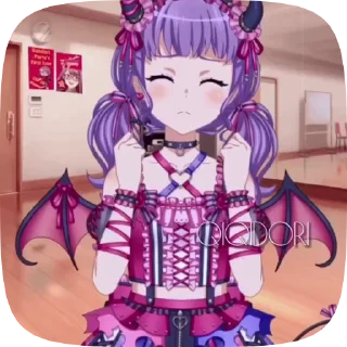 💘 emoji 𝖠𝗄𝗈 𝖴𝖽𝖺𝗀𝖺𝗐𝖺 @Qiqidori Telegram sticker 5 of 23