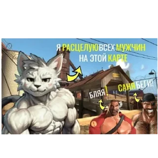 Sticker from Белый котек ура