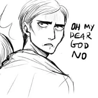 😑 emoji 💙 erwin smith 💙 Telegram sticker 19 of 40