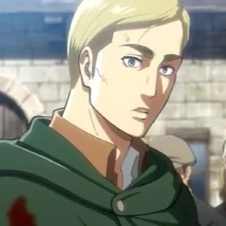 😳 emoji 💙 erwin smith 💙 Telegram sticker 5 of 40
