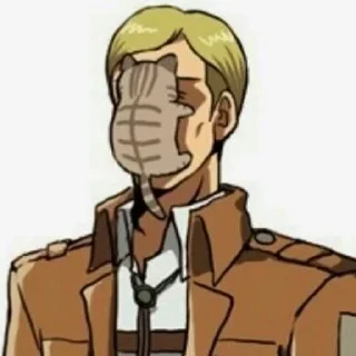 😺 emoji 💙 erwin smith 💙 Telegram sticker 21 of 40