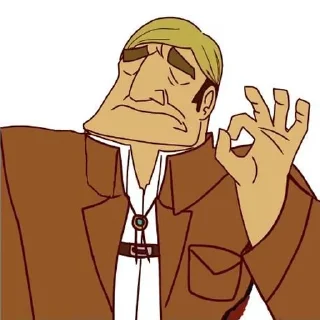 👌 emoji 💙 erwin smith 💙 Telegram sticker 18 of 40