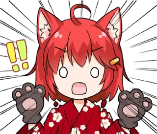 😱 emoji Ai Miyama Daily conversation 2 • @punipuni_stickers Telegram sticker 14 of 24