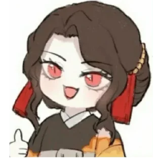 😃 emoji Muzan girl от @Archi_kum Telegram sticker 8 of 52