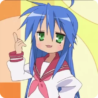 💌 emoji konata izumi :3 【𝒦】@konatai Telegram sticker 17 of 50