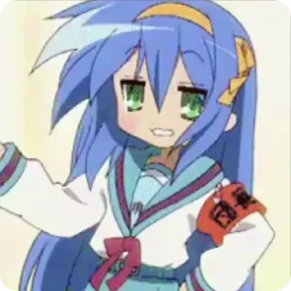 🌟 emoji konata izumi :3 【𝒦】@konatai Telegram sticker 12 of 50
