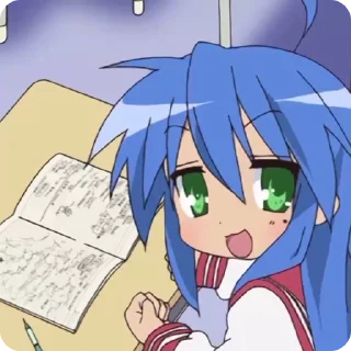 💌 emoji konata izumi :3 【𝒦】@konatai Telegram sticker 7 of 50