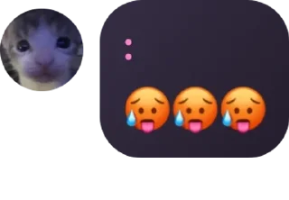 🥵 emoji чатик pack by @QuotLyBot Telegram sticker 5 of 28