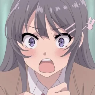 🌟 emoji Mai Sakurajima ➩ @Earth928B Telegram sticker 7 of 50