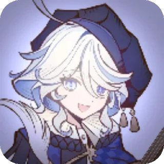 👍 emoji Furina!!by: @meowykka @TgEmodziBot Telegram sticker 10 of 34