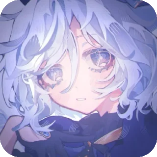 👄 emoji Furina!!by: @meowykka @TgEmodziBot Telegram sticker 8 of 34