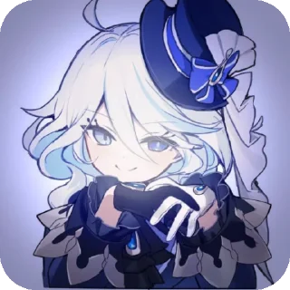 📖 emoji Furina!!by: @meowykka @TgEmodziBot Telegram sticker 15 of 34