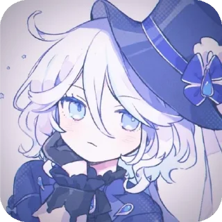 📖 emoji Furina!!by: @meowykka @TgEmodziBot Telegram sticker 20 of 34