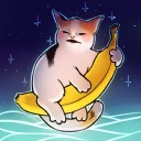 🌚 emoji cat hate banana Telegram sticker 5 of 16