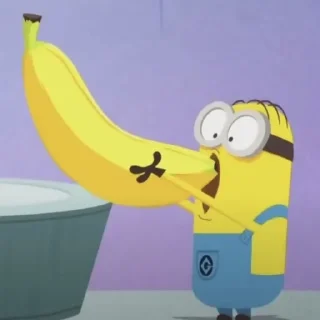 Sticker from banana