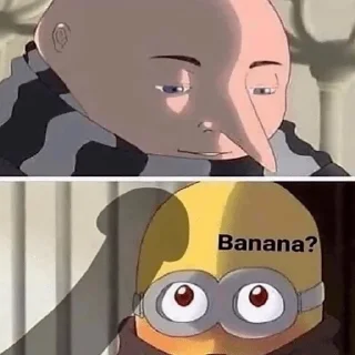 Sticker from banana