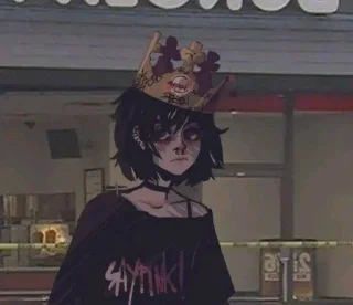 Sticker from Эмо девочка 🖤