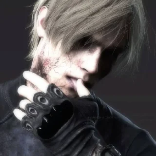 🥵 emoji leon s. kennedy by @zxcuqq by @offstikbot Telegram sticker 13 of 100