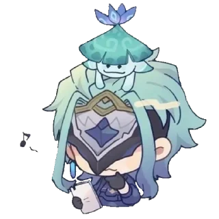 Sticker from Fatui Genshin Impact @novellasbots