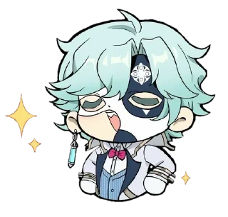 Sticker from Fatui Genshin Impact @novellasbots