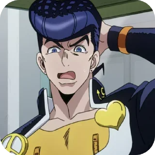 🤨 emoji THATS IS JO JO REF?!?? @StarPlatinym2000 Telegram sticker 8 of 100