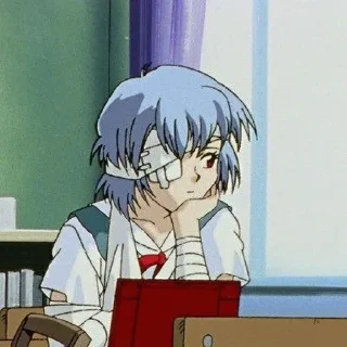 Sticker from Аянами Рей -> @animebotsa