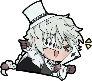 Чиби Гоголь! ~ @bsd_universe sticker preview 2
