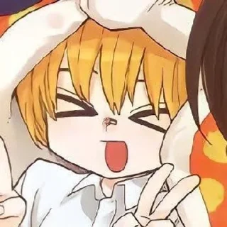 😆 emoji Armin chibi @shchobshokuvaty Telegram sticker 22 of 40