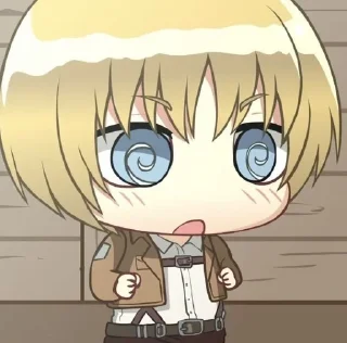 😊 emoji Armin chibi @shchobshokuvaty Telegram sticker 17 of 40