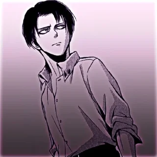 📼 emoji Леві Аккерман @krikolvix Telegram sticker 11 of 20